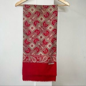 Vintage wool opera scarf by Currie